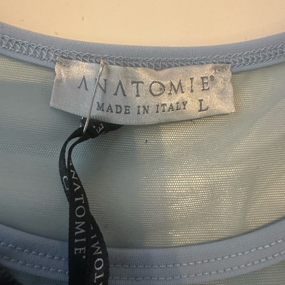 Anatomie Blue Fitted Blouse with Long Sleeves - Picture 5 of 7